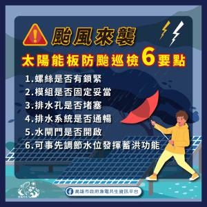 1150708 高雄海洋局 漁電颱風圖卡 無框